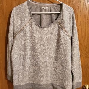 Gray lace Sweatshirt